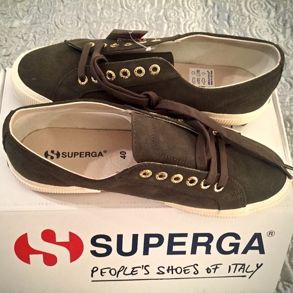 superga green suede